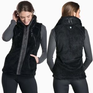 Kuhl Flight Vest Italian Flight Hooded Black Sz XS